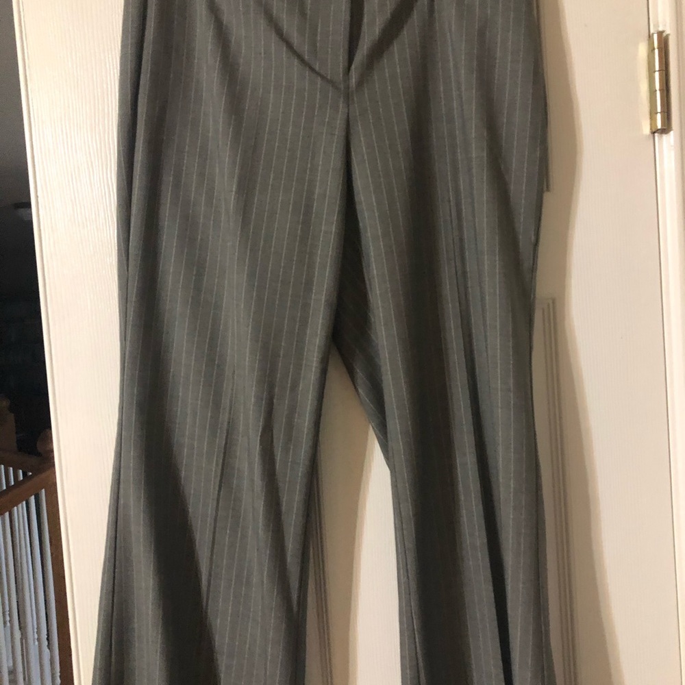 Grey with white stripes